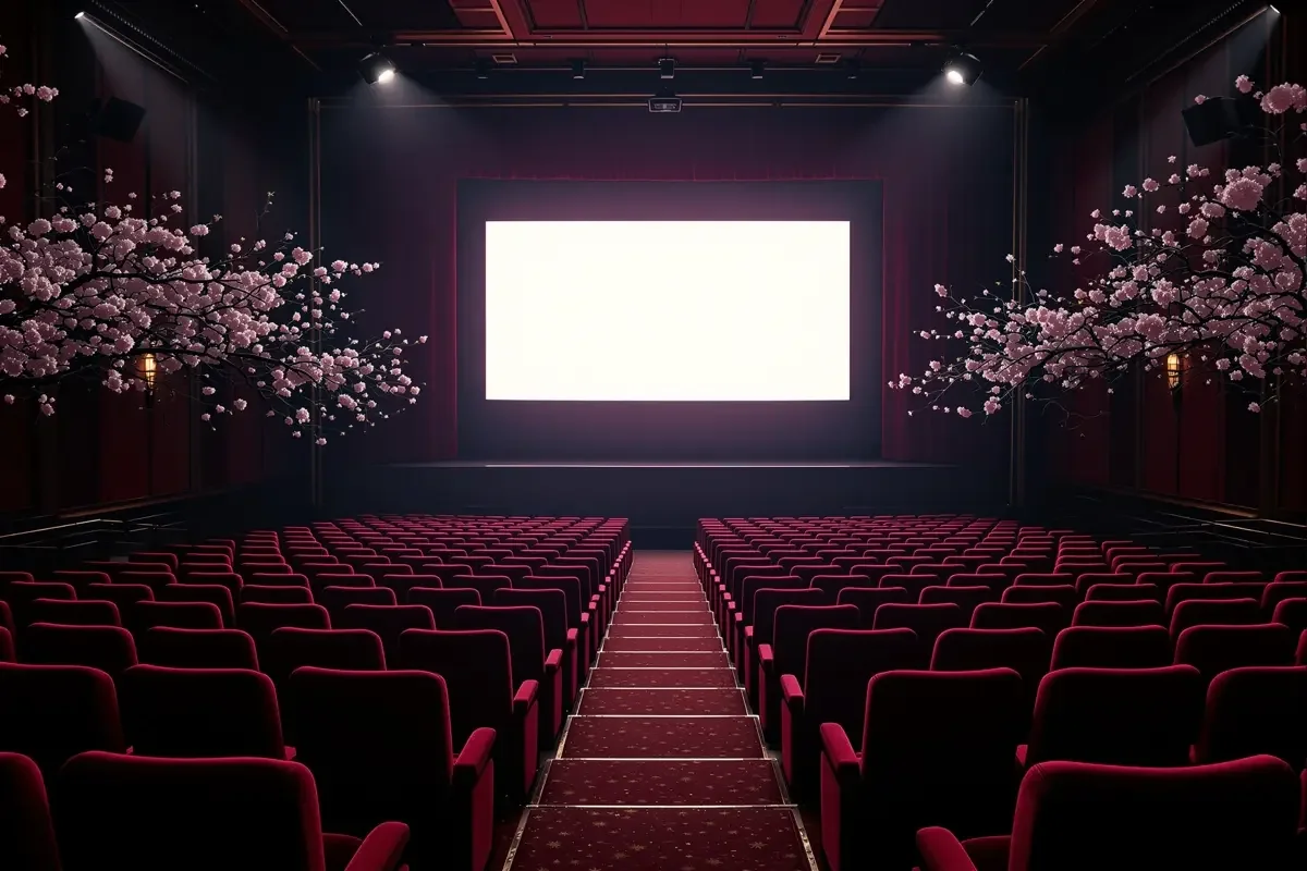 老影院周三重映夜:银幕上都是旧时光 - 热瓜前线 老影院内淡紫色银幕光晕与柔软座椅